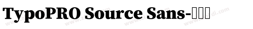 TypoPRO Source Sans字体转换